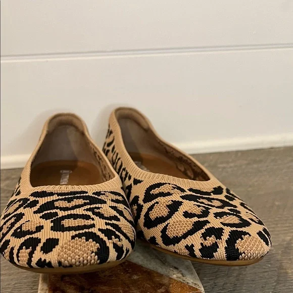Vivaia Pointed-Toe Ballet Flats Dark Leopard Size EU 40 US 9 - Picture 9 of 13